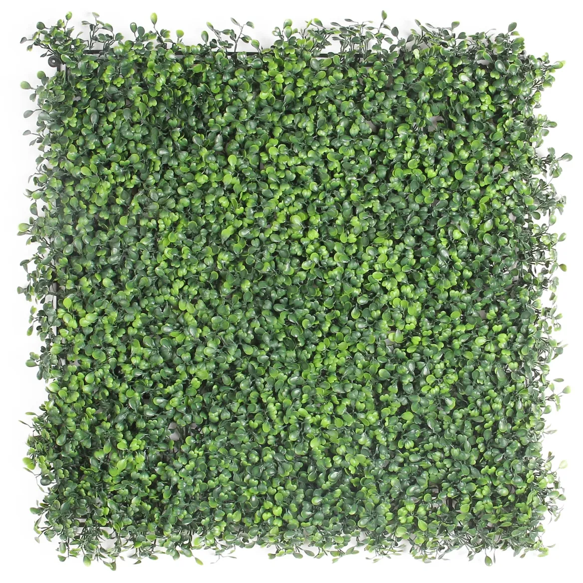 Moda erba artificiale all'aperto siepe di bosso pannelli fogliame cespuglio foglie anti-uv faux mat foglio di plastica della parete del fiore verde