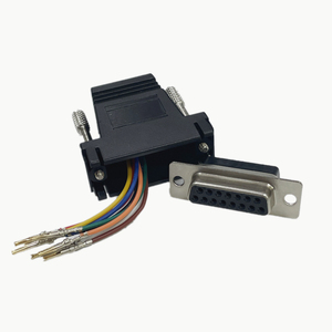 RJ45 a D-Sub Conector de 15 pines RS232 a RJ45 Cabeza de computadora DB15 Hembra Macho a RJ45 a Conector VGA - Product Image 2