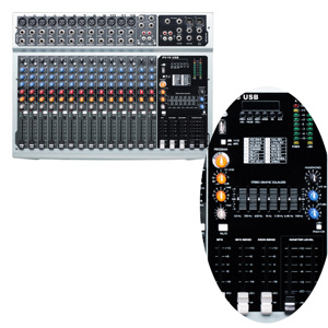 14通道音频混音控制台powerd电子混音器，用于公共广播系统 - Product Image 2