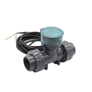 0.6Mpa 60-800 litros/min DN32 DN50 Salida de pulso Caudalímetro de agua de plástico digital Medidor de flujo de tubería de PVC de bajo costo - Product Image 1