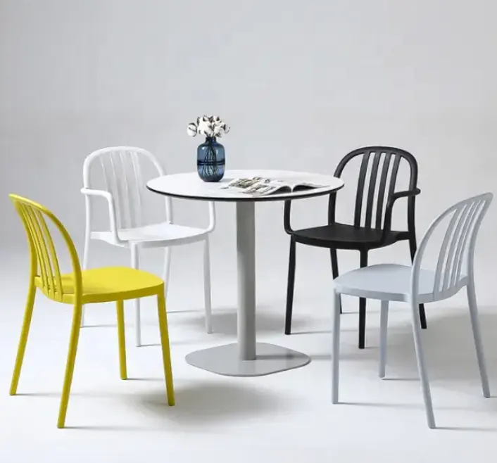 XY 베스트 하이 퀄리티 인 북유럽 가족 식당 의자 다채로운 쌓을 수있는 야외 플라스틱 정원 의자