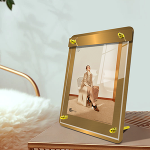 Kim Loại bảng A4 A5 tông quảng cáo áp phích Hội Đồng Quản trị đứng hiển thị đứng thép không gỉ bảng thẻ đơn chủ đứng - Product Image 4