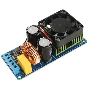 IRS2092S 500W Mono Channel Digital Amplifiers Board Classed D HIFI Power <strong>Amp</strong> Module with Cooling Fan DIY Kits for <strong>Arduino</strong> - Product Image 1