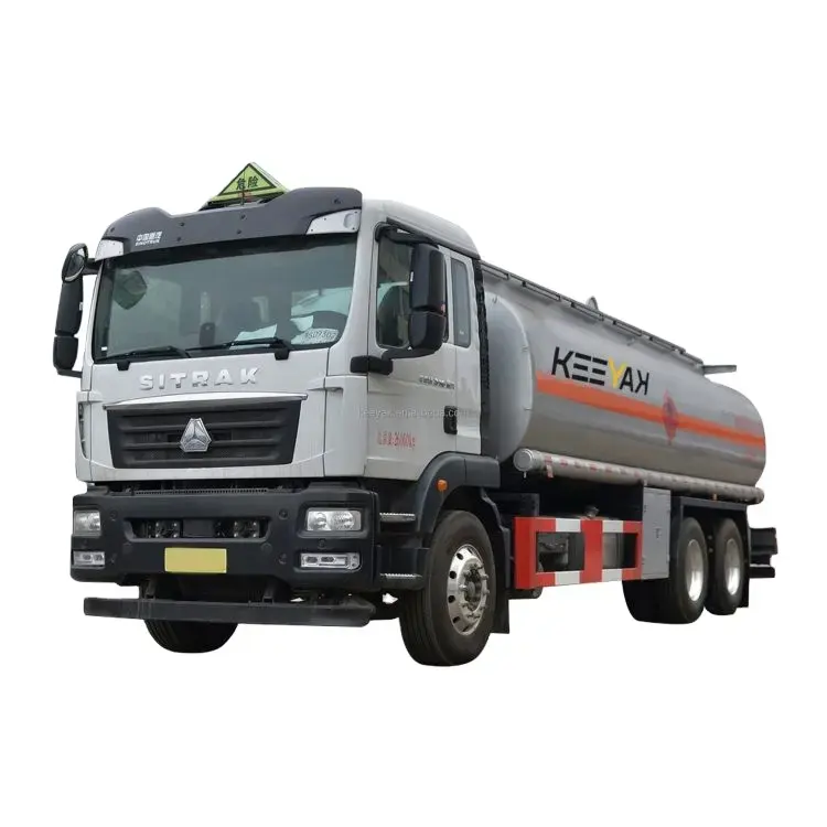 KEEYAK fabrika fiyat howhowo 6x4 8x4 4x2 yağ yakıt tankeri  12 tekerlekler 20000 litre dizel Tanker kamyon 20 CBM yakıt tankeri T