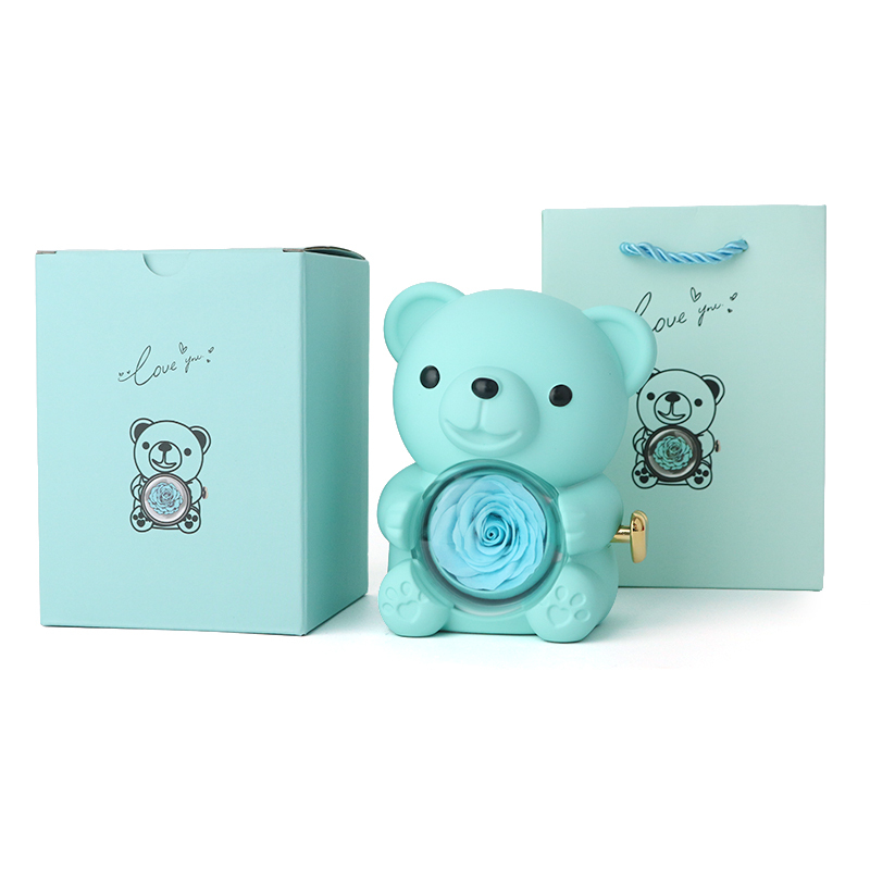 Fleur de savon bleue