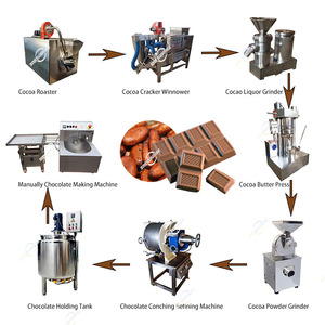 Mini pequeña línea de producción de procesamiento automático, fabricante de equipos, cacao, grano de cacao a barra de Chocolate, máquina para hacer industrial - Product Image 2
