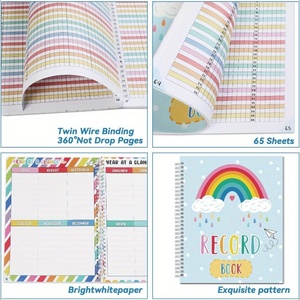 Quaderno rilegato a spirale del libro dei Record degli insegnanti con sezioni di gratitudine e salute per l'organizzazione della classe e lo sviluppo personale - Product Image 3