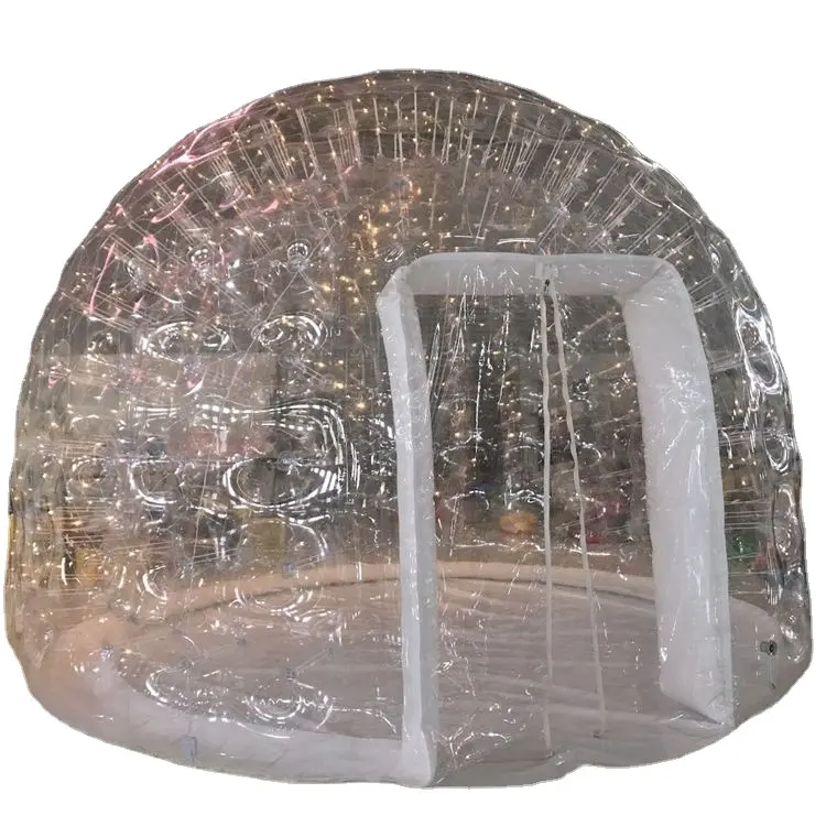 Igloo barraca inflável transparente bolha, domo transparente, preço de fábrica, casco gigante, bolha, exterior