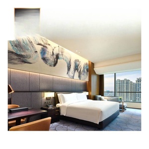 مجموعة غرفة نوم عصرية فندقية 5 نجوم من الخشب لشقق الفنادق والفيلات - Product Image 1