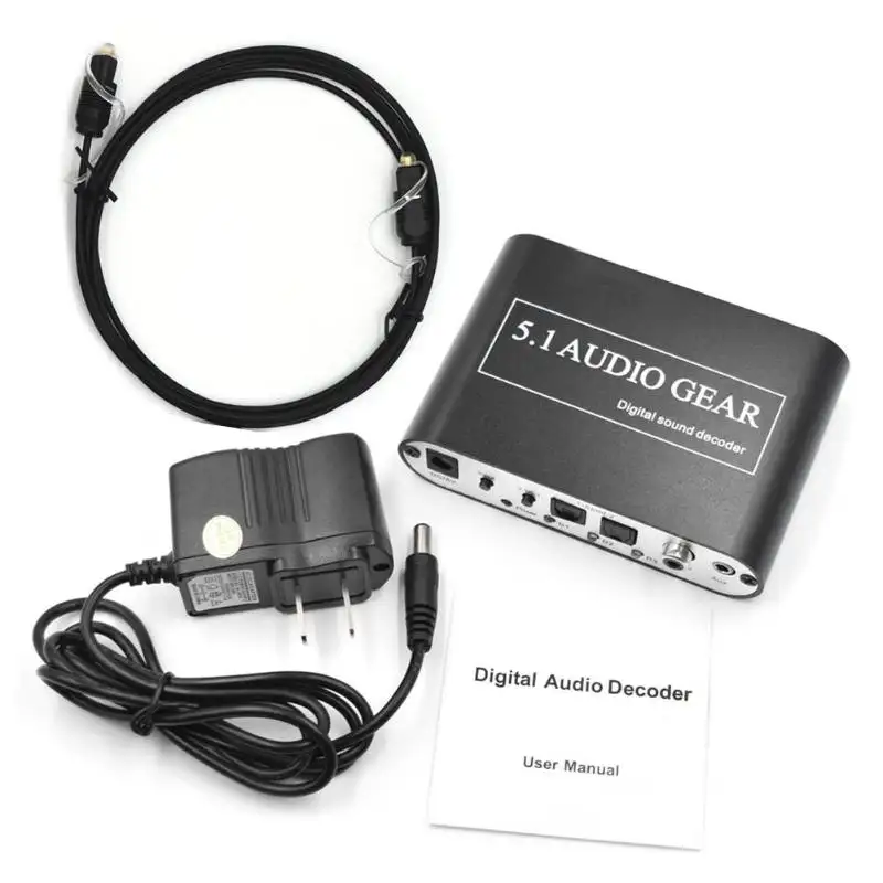 Digital Audio Decoder 5.1 Audio Gear DTS/AC-3/6CH Digital Audio Converter für PS2 PS3 HD Player /Blu-ray DVD/XBOX360