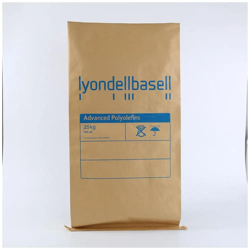 2024 papier de ciment sac de barbecue bonne qualité en plastique 25 kg résine adhésive thermofusible emballage chimique composite sac en papier personnalisé