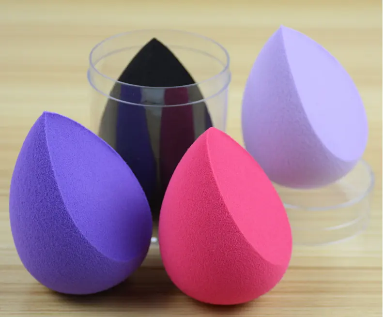 Beste Verkopers Latex Gratis Ei Vormige Cut Makeup Blender Spons Cosmetische Puff Met Verpakking