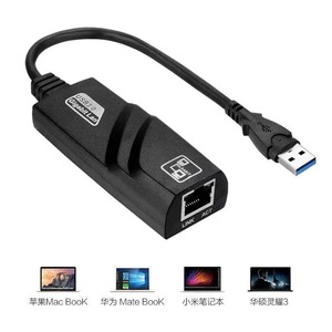 USB3.0การ์ดเครือข่ายแบบมีสายกิกะบิตที่มีอินเตอร์เฟซ RJ45อะแดปเตอร์เครือข่ายอีเทอร์เน็ตการ์ดแลนไร้สายสำหรับแล็ปท็อปฟรีไดรฟ์ภายนอก