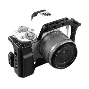 キヤノンカメラ用EOS-M50/M5カメラビデオケージカメラビデオブラケット用アルミマウントスタビライザーリグクイックリリース