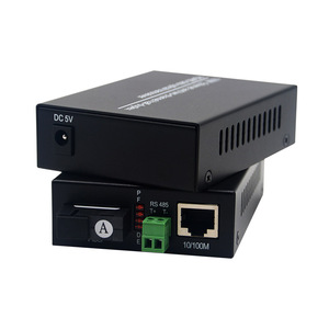 1-CH串行数据RS485至光纤转换器，带10/100Mbps RJ45端口RS-485光纤收发器 - Product Image 6