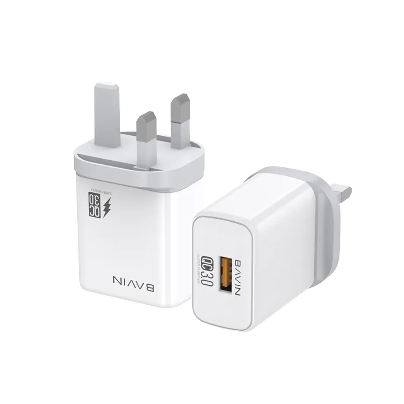 BAVIN PC826E UK-Stecker Schnell ladung QC3.0 USB-Kabel Typ c Kabel Adaptive Wand ladegeräte für Handy zubehör