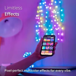 スマートLEDストリングライト (音楽同期 & アプリコントロール付き)-クリスマス、ハロウィーン、結婚式、パーティー、ホーム用装飾照明 - Product Image 2