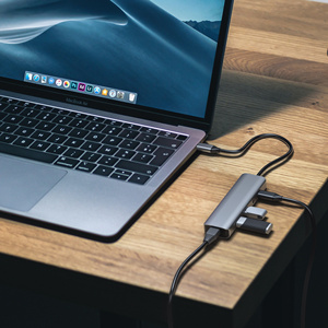 DisplayPort akışı ile USB-C Hub 6-in-1, 100M Ethernet LAN, 3.5 ses AUX, PD100W şarj, stokta 2 * USB portu tip-c Hub - Product Image 6