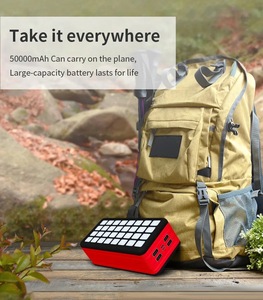 PS000 caricabatteria solare portatile per il campeggio 50000 MAh ad alta capacità forte luce USB ingresso 5V per dispositivi mobili per esterni - Product Image 6