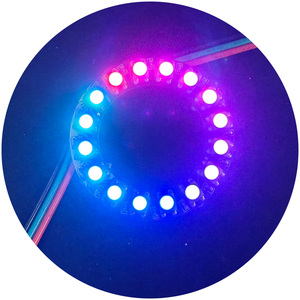 Ws2812 светодиодное кольцо Rgb волшебное кольцо для глаз ангела RGBIC DC5V кольцо в форме светодиодного модуля для дисплея машины украшения автомобиля - Product Image 3