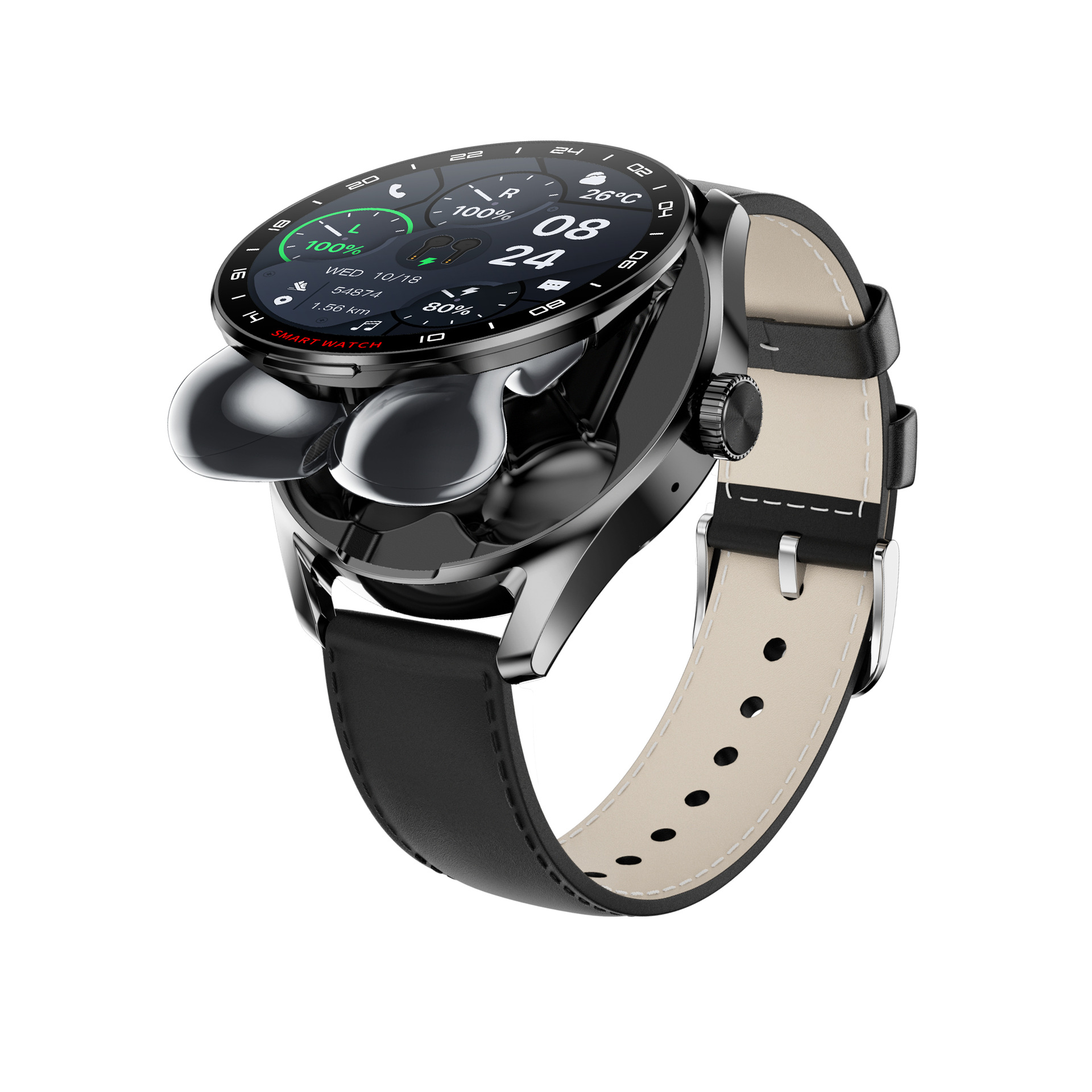 Ceinture D9 en silicone noir