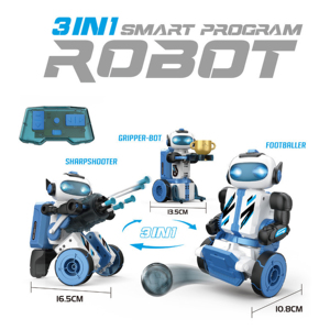 EPT2.4G 3-In-1Rc macchina di programmazione di assemblaggio intelligente programmabile giocattolo educativo stelo programma Robot giocattoli per bambini