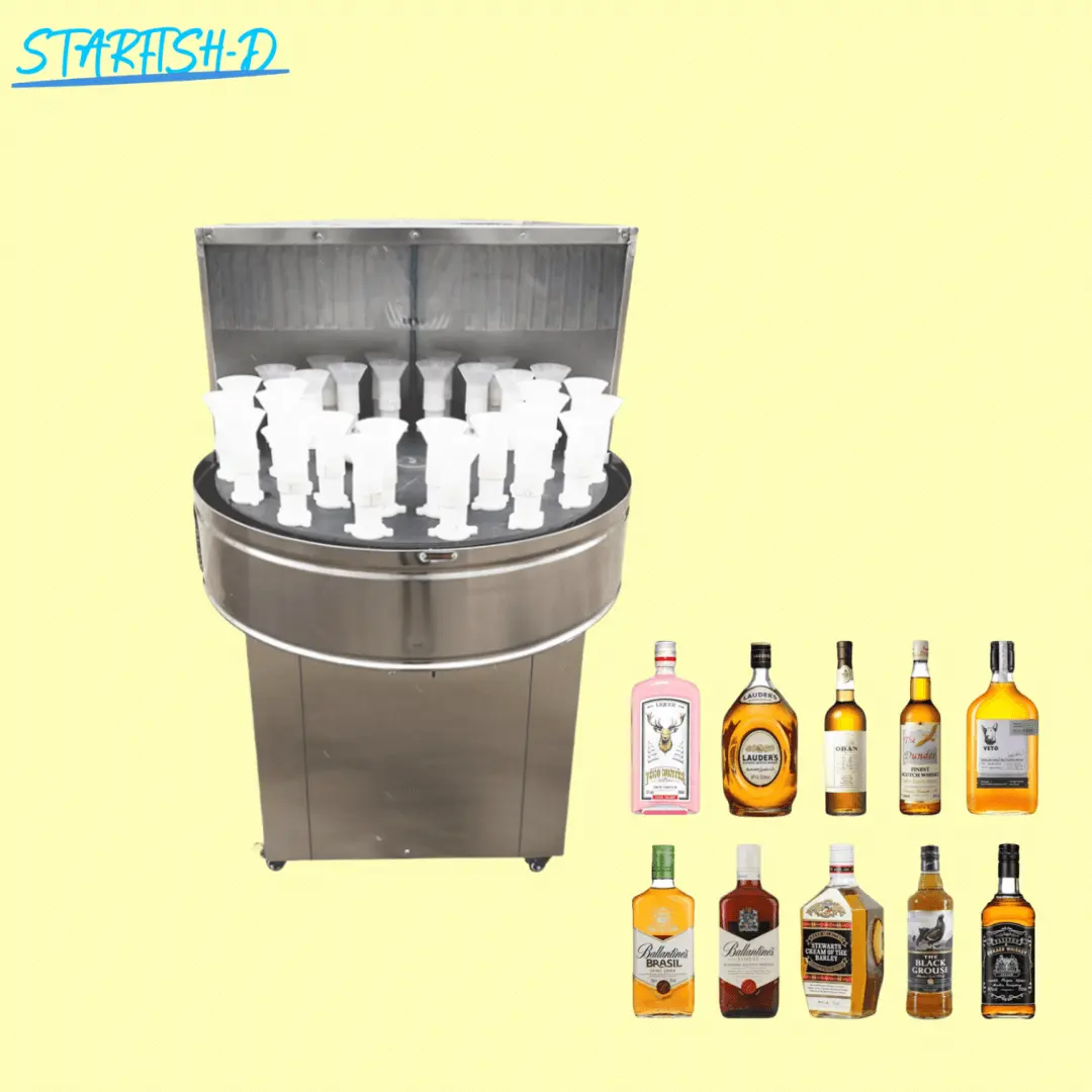 32 हेड सेमी-स्वचालित प्लास्टिक बोतल वाशिंग मशीन/ग्लास इत्र की बोतल वॉशर वॉशर वाशिंग मशीन