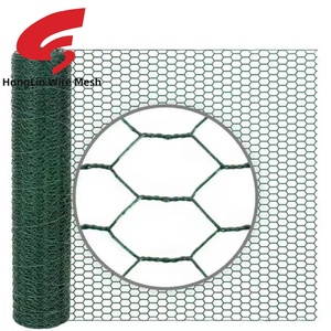 Zincato PVC rivestito esagonale rete metallica di pollo recinzione rotolo per pollame azienda agricola rete