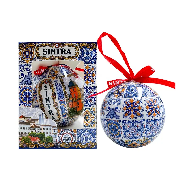 Souvenirs d'ornements d'arbre à motifs de boule de Noël moderne personnalisés SINTRA