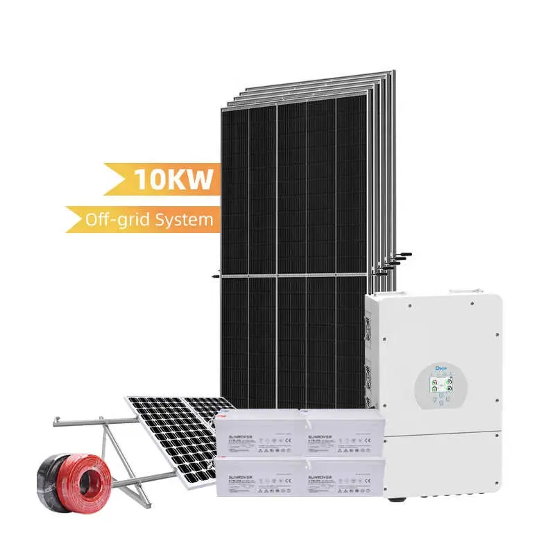 Off Grid sistema di energia solare 5KW 8KW 10KW 12KW sistema di pannelli solari kit completi per la casa
