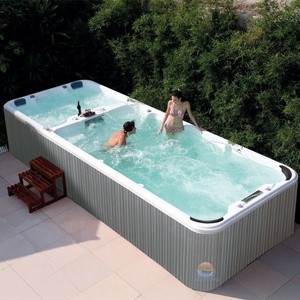 Ce được phê duyệt hiện đại freestanding Acrylic khách sạn sử dụng Whirlpool massage lớn ngoài trời balboa bơi Spa với drainer - Product Image 3