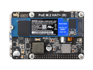 PoE M.2 HAT (B) Waves hare mit PoE-Funktion (B) Für Raspberry Pi 5 unterstützt das NVMe-Protokoll M.2 Solid State Drive High-Speed - Product Image 5