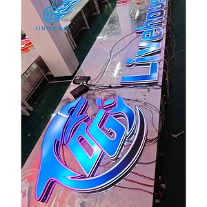 Высококачественный программируемый светодиодный знак RGB 3d буквенный знак, лазерная резка, металлический принтер из нержавеющей стали, светодиодная вывеска, оптовая продажа - Product Image 2