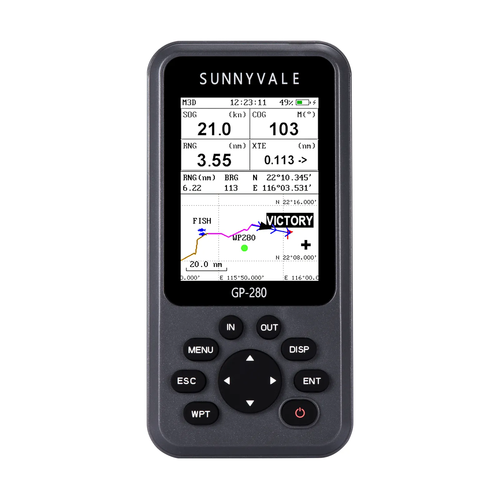 GP-280 Sunnyvale Handheld Gps Navigator/Marine Gps Locator