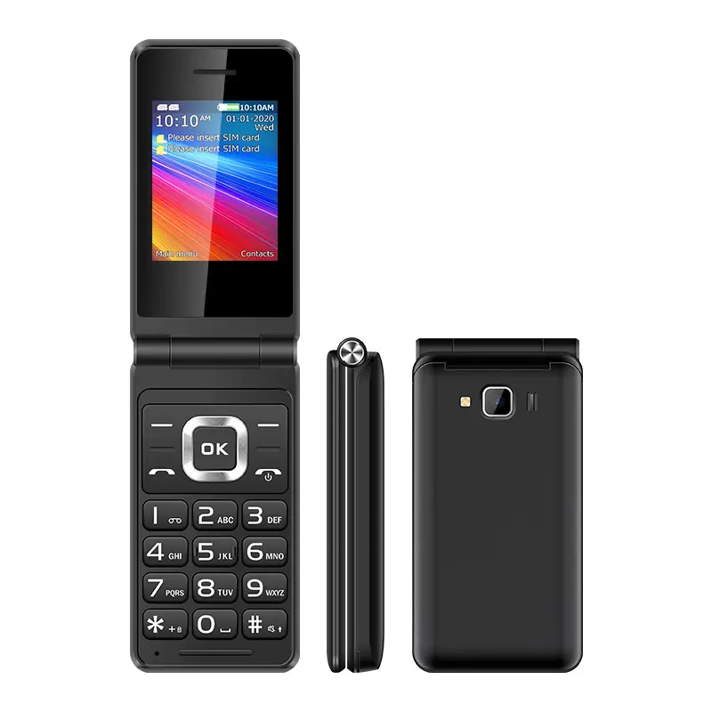 UNIWA F109 2.4 Inch Screen Big Buttons Latest Unlocked Folding Mobile Phone