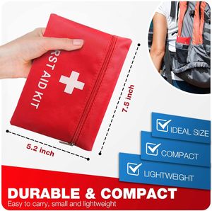 Fabrika kaynağı özel Mini EDC ilk yardım kiti aile taşınabilir hafif tıbbi acil araba ilk yardım kiti - Product Image 3