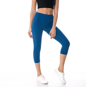 Eco friendly运动服装3/4瑜伽紧身衣Econyl ocean-bound塑料瓶健身房女士卡普里裤