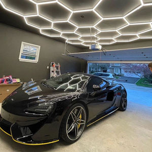 6500K vendita calda a nido d'ape esagonale <span class=keywords><strong>LED</strong></span> plafoniera da Garage 110V 220V auto dettaglio luci del tetto a <span class=keywords><strong>LED</strong></span>