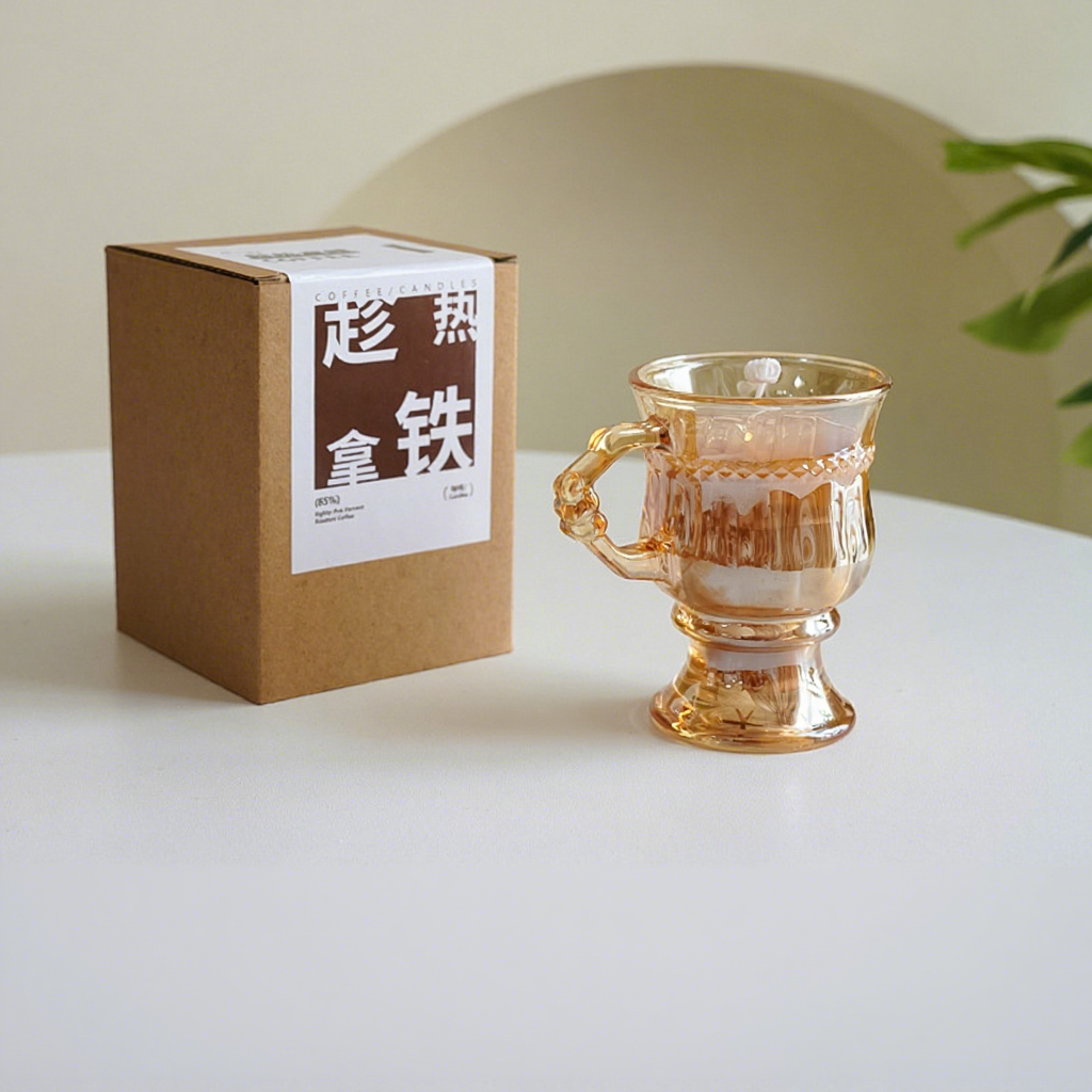 candle with coffee scent