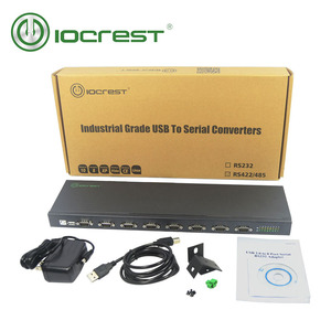 IOCREST 8端口USB至串行RS232适配器FTDI芯片组USB至DB9 RS232集线器 - Product Image 6