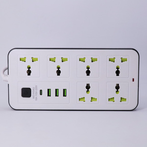 批发通用电气多扩展插座USB C型电缆电线条6插座电源条 - Product Image 2
