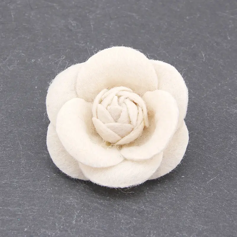 Vintage Jewelry Fashion Brooches Fabric Corsage Pin Men's and Women's Suit Dress Accessory Camellia Flower Brooches Women