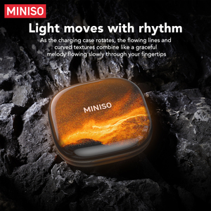 MINISO MS185 TWSワイヤレススポーツイヤホンHiFiサウンド品質5.4 Bluetoothカラーストリーマー照明効果ノイズキャンセル - Product Image 2