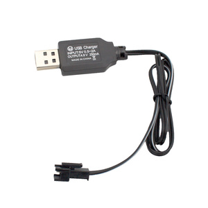 Evrensel 5V USB şarj hattı 3.6V 4.8V 6V 7.2V 250mA ile uzaktan kumanda arabalar için kadın SM fiş USB oyuncak şarj kablosu - Product Image 6