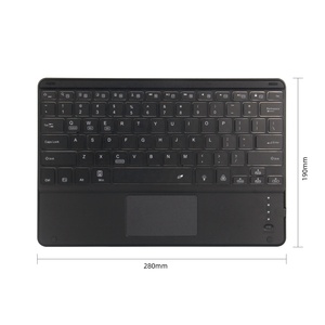 10 Inch Slim Wireless <strong>Keyboard</strong> <strong>Touchpad</strong> Backlight <strong>Keyboard</strong> for Samsung Tabs Android Tablets ipad air 4 5 6 7 Pro 11 12.9 13 Inch - Product Image 4