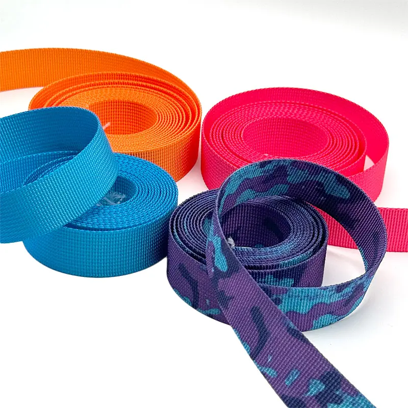 Correia colorida de imitação de nylon para mala e sapato, material ideal para mochila, 25 mm de largura