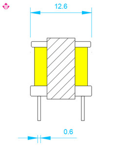 Hochfrequenz-EE13-Transformator magnetische Komponenten mit Bobine einzelausgang Stromspannung Transformator Rohs-Zertifiziert - Product Image 4