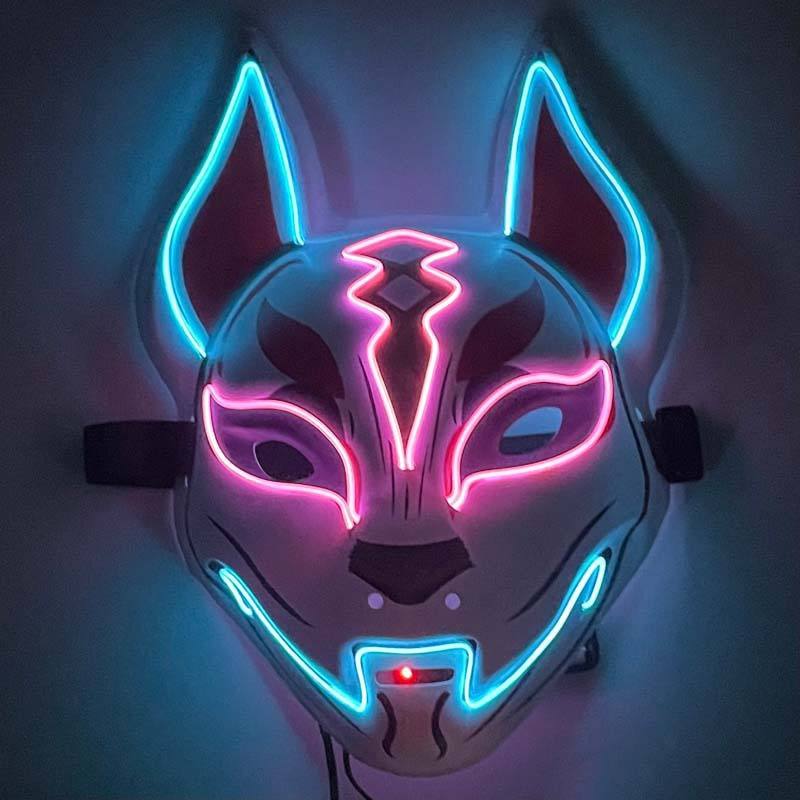 Deux couleurs lumineux fortnite ciel renard-bleu rose