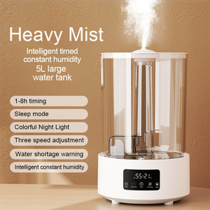 intelligenter luftbefeuchter mit wifi-app-steuerung 5 liter transparenter wassertank diffusor für ätherisches Öl nebel luftbefeuchter mit timer - Product Image 1