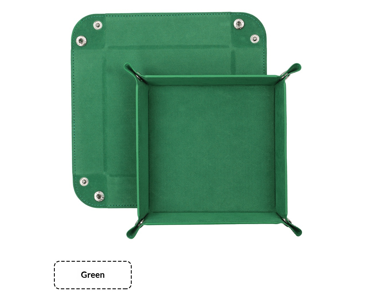 Cuadrado grande terciopelo verde-2222cm
